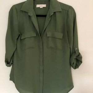 Loft Green Blouse